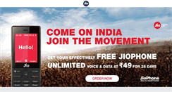 Desktop Screenshot of jiophone.com