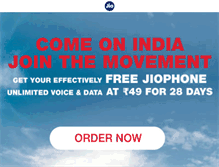 Tablet Screenshot of jiophone.com